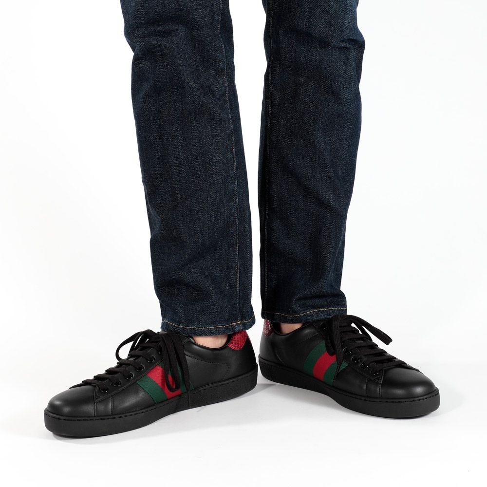 グッチ GUCCI スニーカー メンズ エース シューズ 386750-02JR0 ラグジュアリー ブランド 大きいサイズ