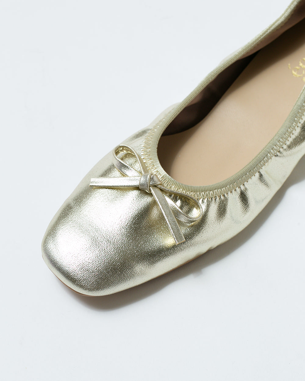【24SS】エマ フランシス Emma Francis フラット バレエシューズ （ゴールド アップルレザー） ゴールド アップルレザー