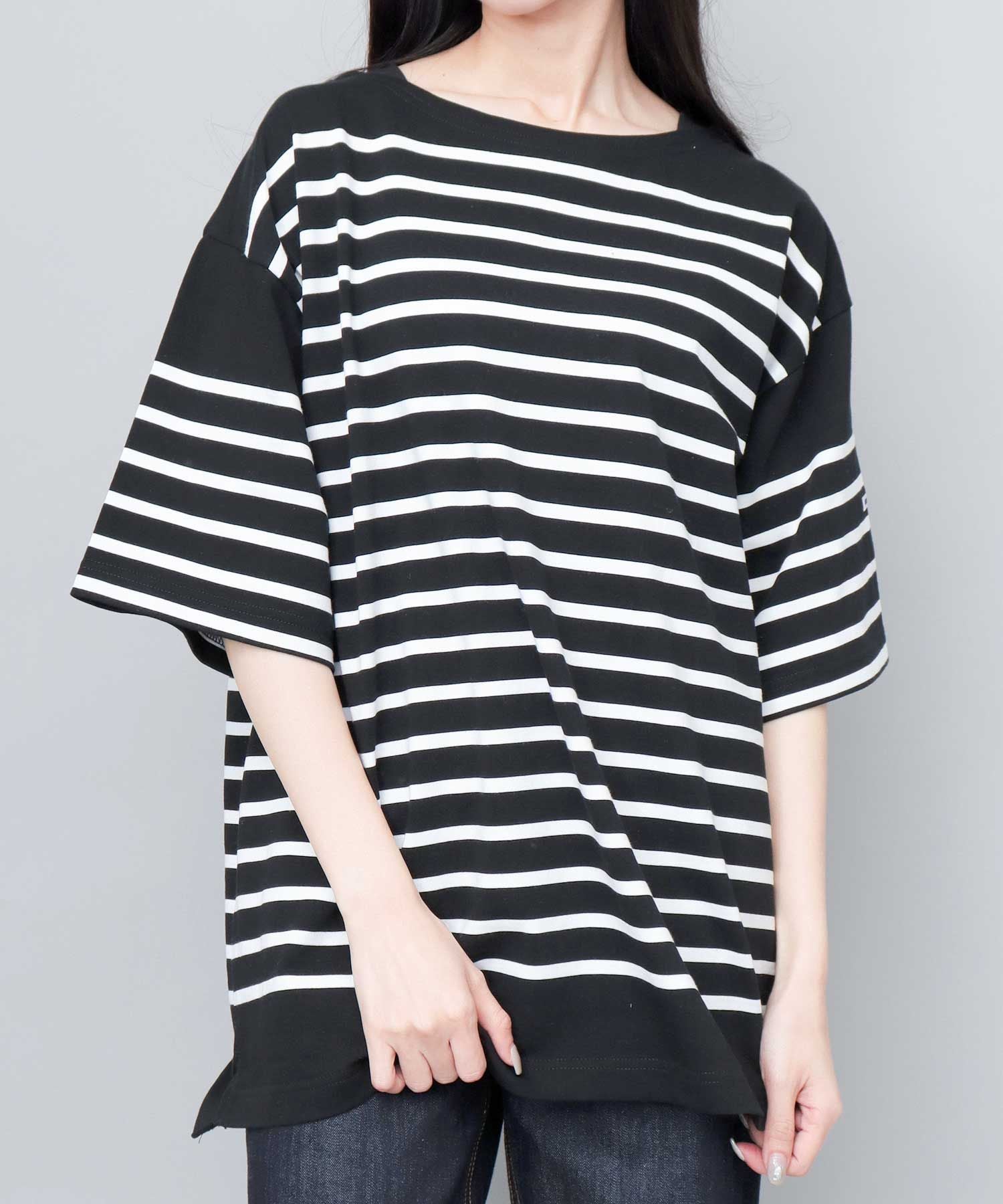 モン ケメル MONT KEMMEL モンケメル バスクシャツ ボーダー オーバーサイズ 半袖tシャツ