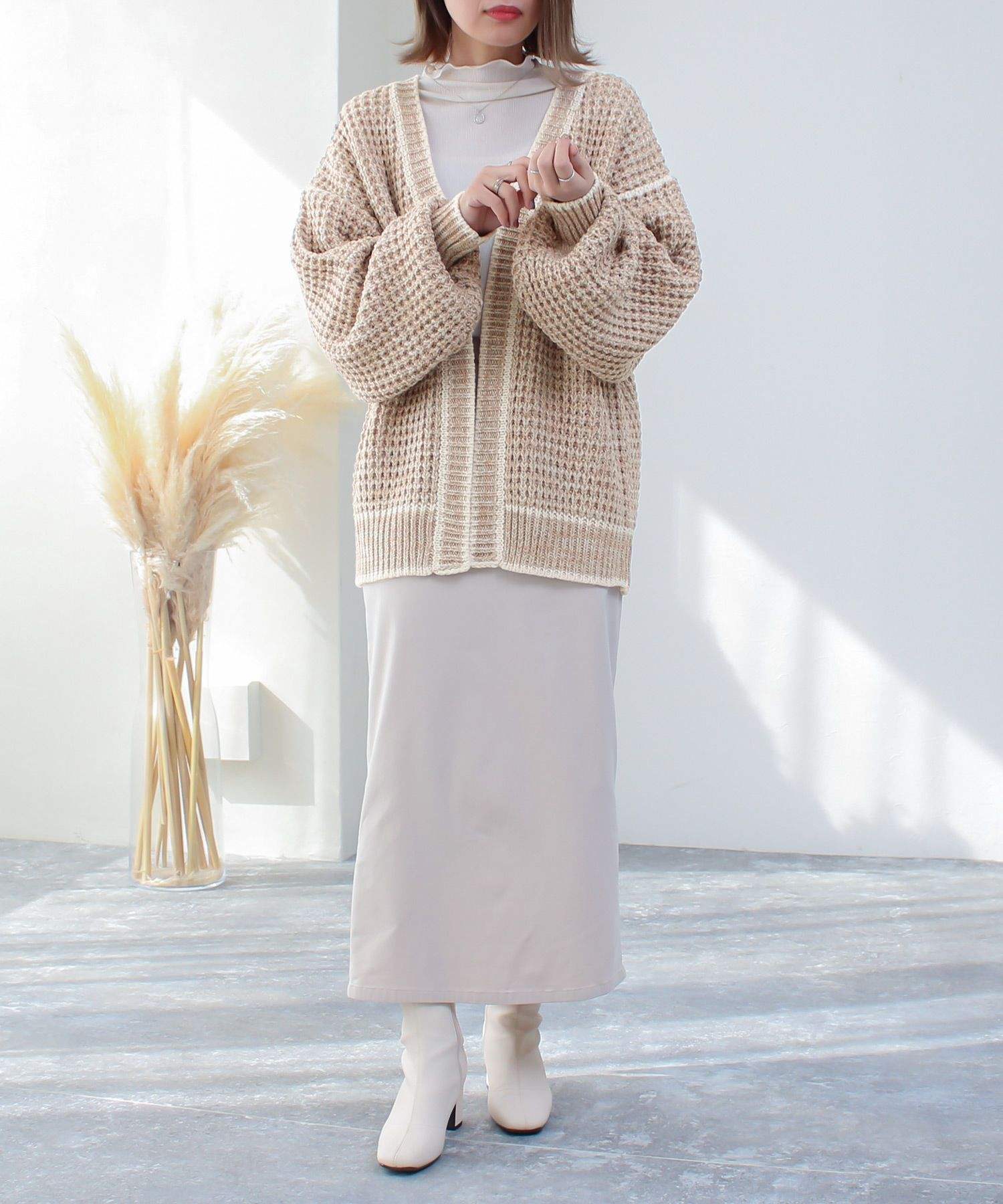 ソーシャルガール SocialGIRL ミックスニットカーディガン