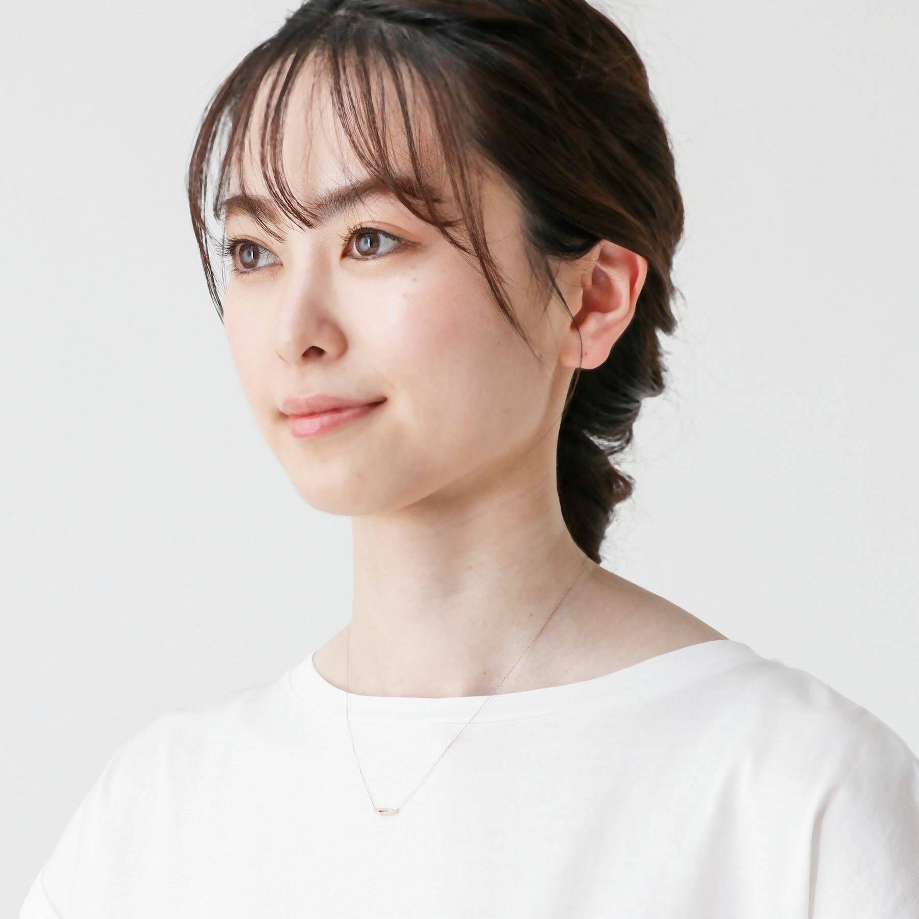 ココシュニック COCOSHNIK ダイヤモンド　ラップネックレス