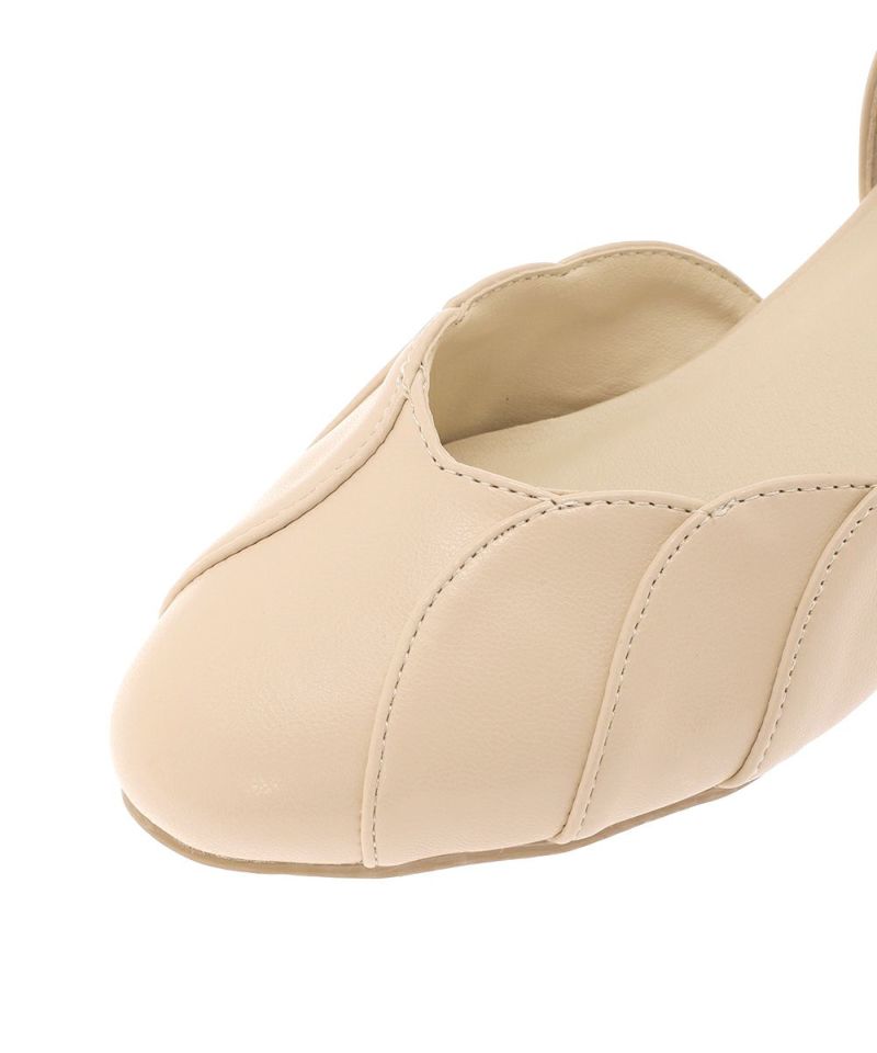 アンアナザーアンジェラス an another angelus フラワーペタルセパレートパンプス(Fi.n.t) （L/BEIGE） L/BEIGE