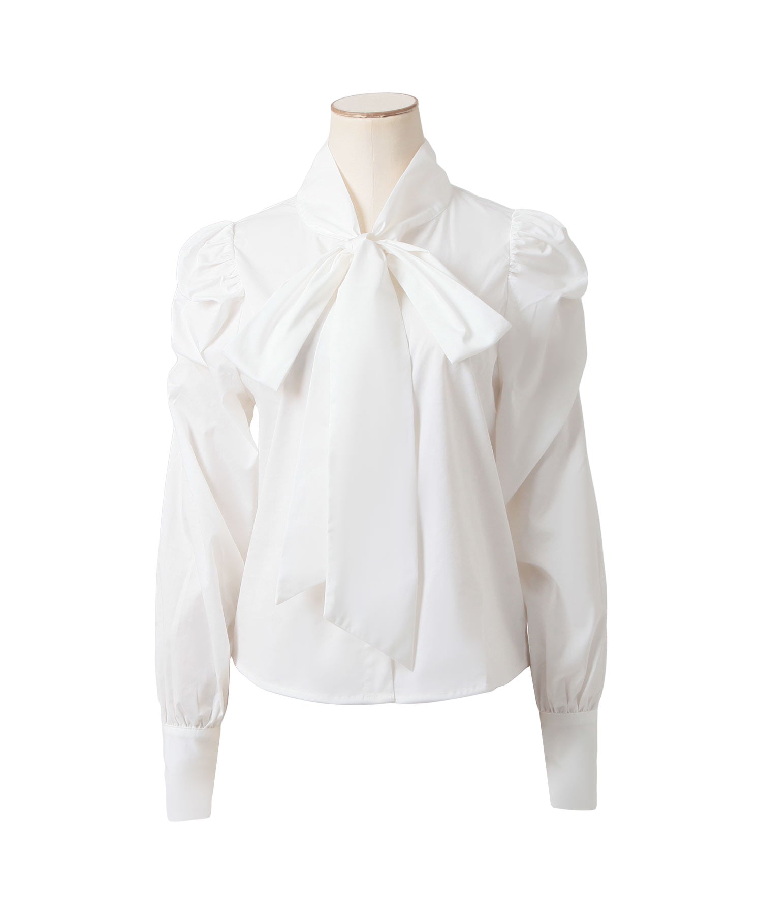 ジュリアブティック JULIA BOUTIQUE ボウタイパワショルブラウス/23530 （White） ホワイト