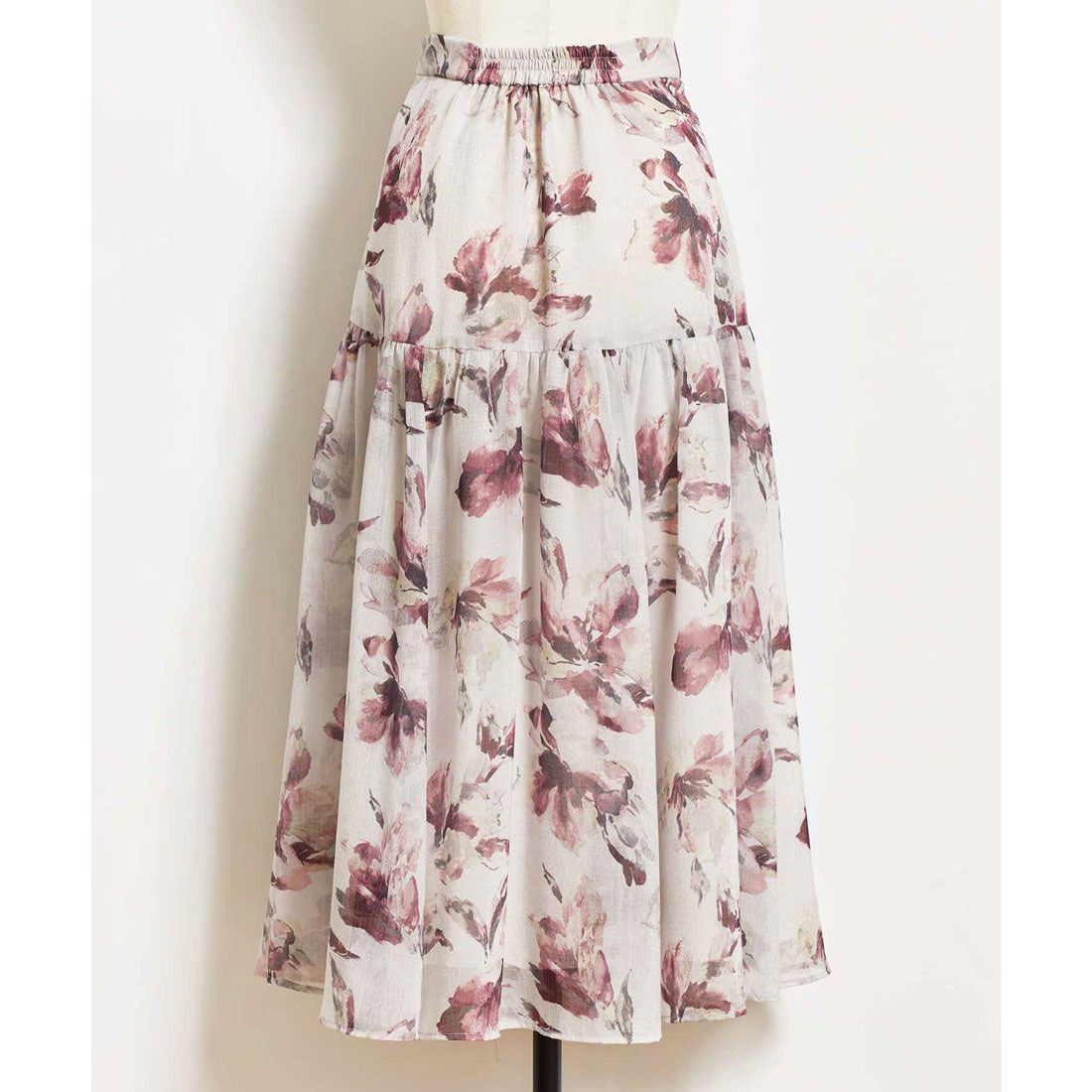 ノエラ Noela ぼかし花柄シャイニースカート