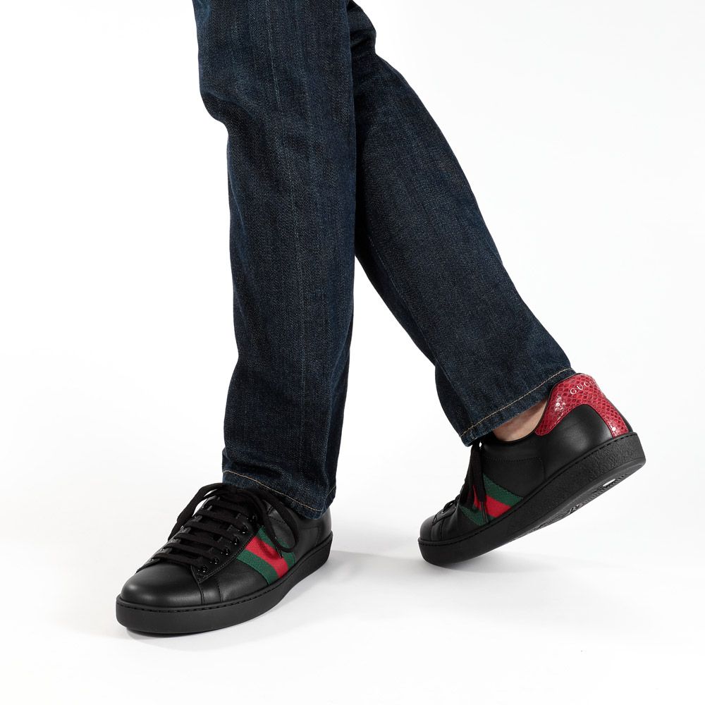 グッチ GUCCI スニーカー メンズ エース シューズ 386750-02JR0 ラグジュアリー ブランド 大きいサイズ