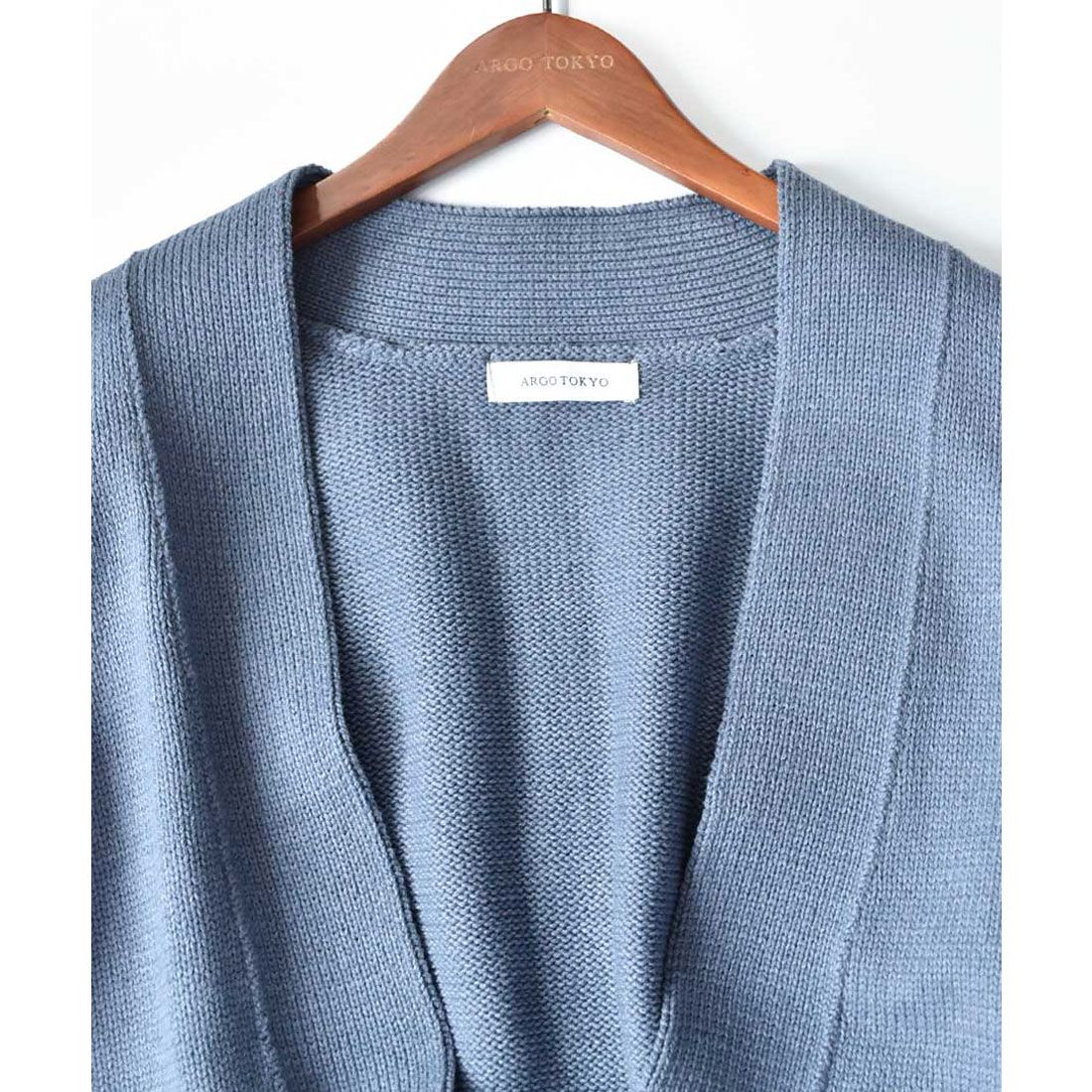 アルゴトウキョウ ARGO TOKYO 自宅で洗えるニットARG knit Cardigan 25010 ARGニットカーデイガン