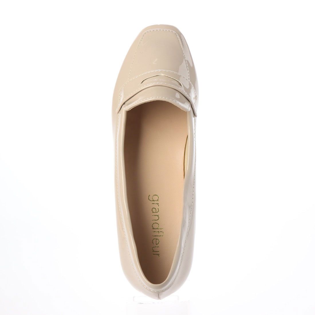 Grandfleur [For both sunny and rainy days] Square toe loafer pumps
