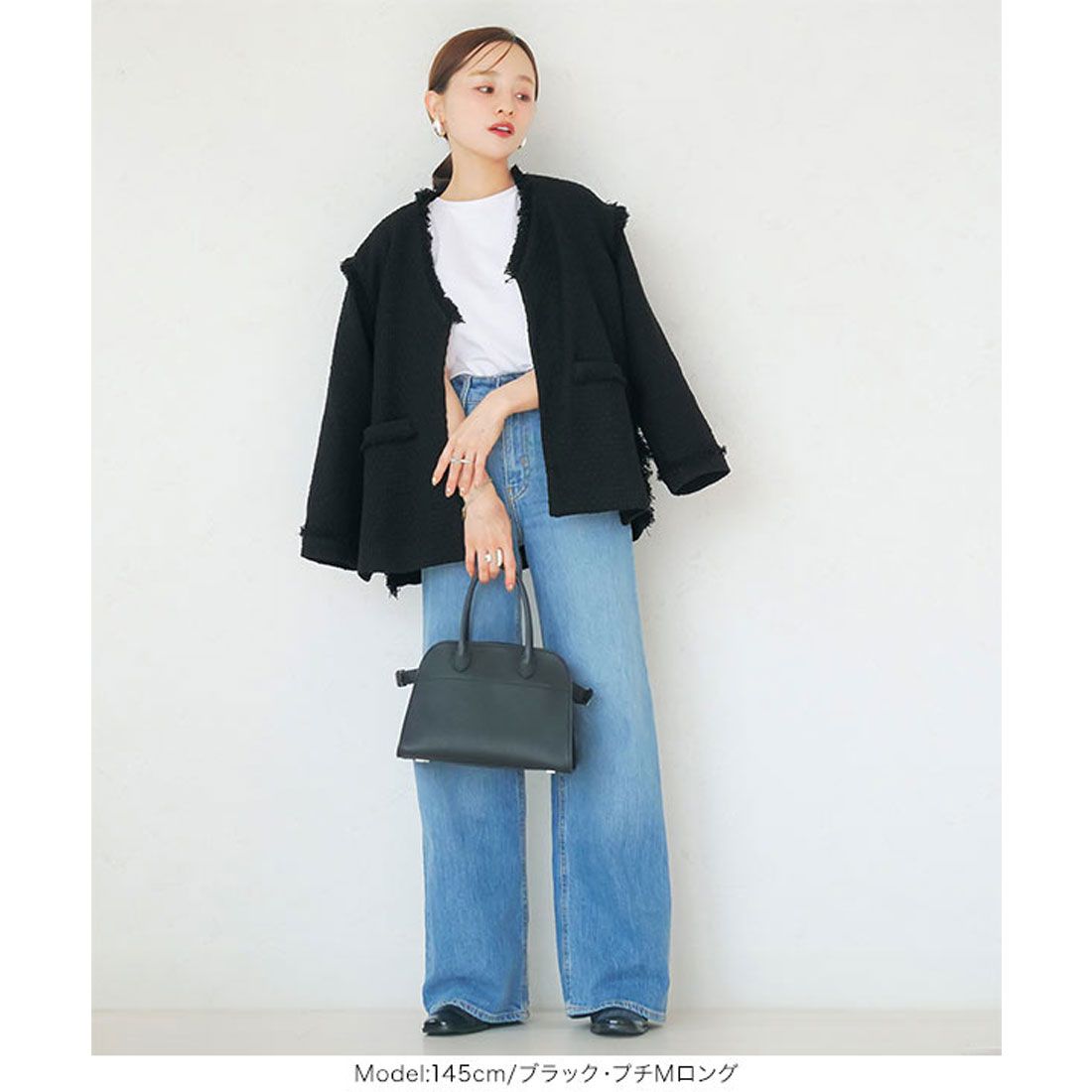 KOBE LETTUCE [Akiko Tanaka collaboration] Tweed jacket [Long] [Choice of 2 types] [K1246]