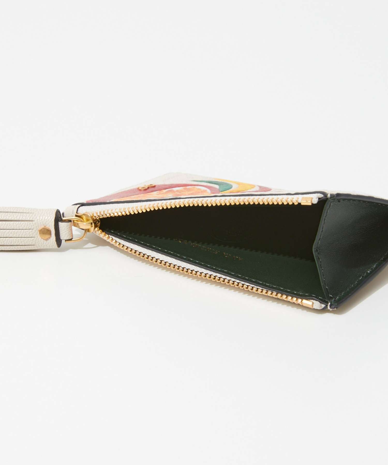 アニヤハインドマーチ Anya Hindmarch 5050925 182911 カードケース コーンフレーク Anya Brands Zip Card Case Cornflakes in Shiny Capra レディース フラグメントケース