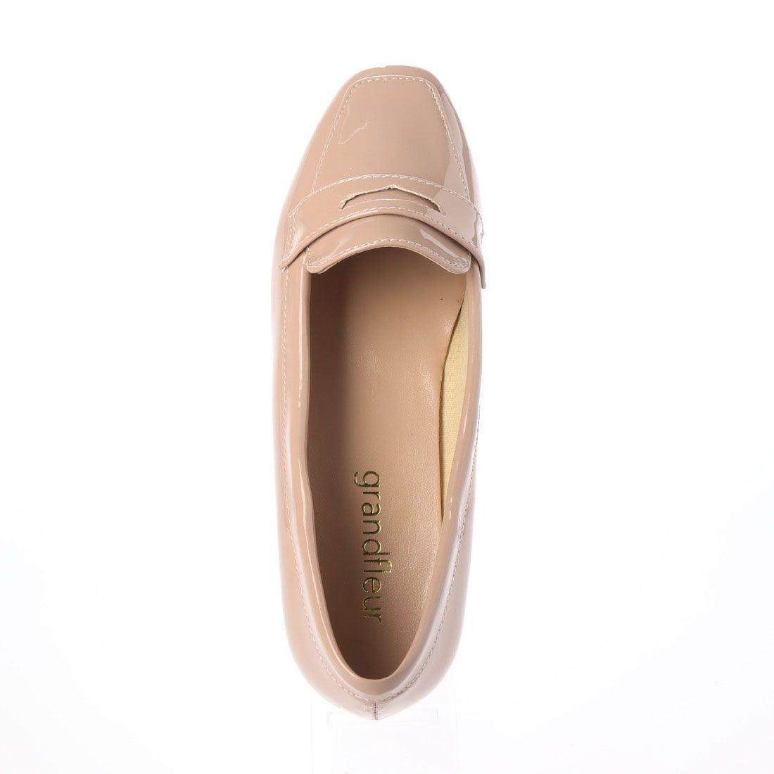 Grandfleur [For both sunny and rainy days] Square toe loafer pumps