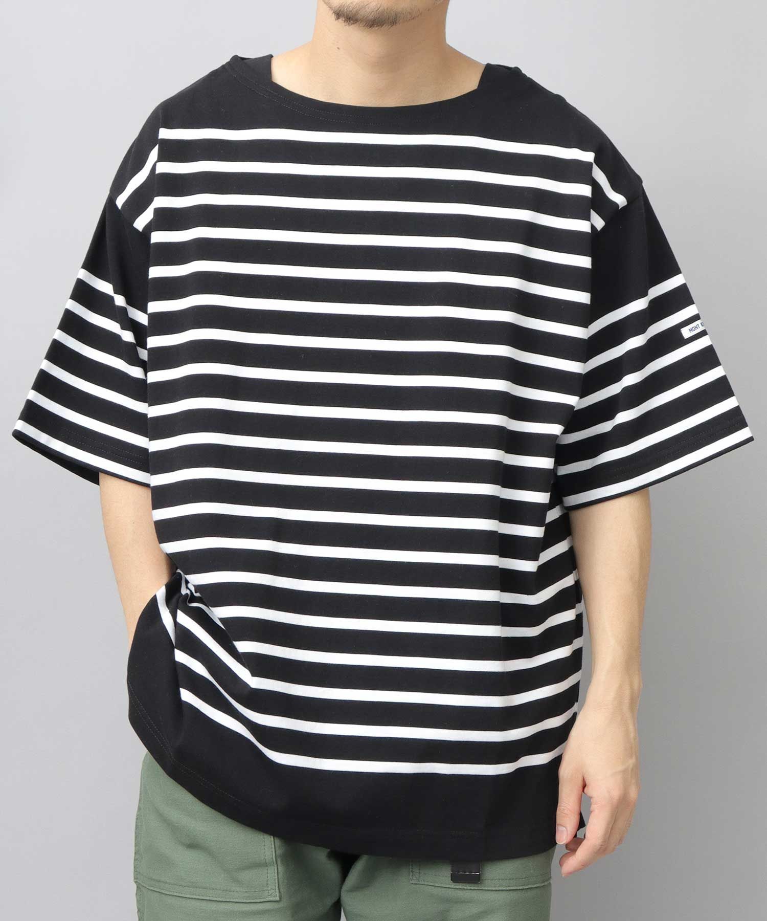 モン ケメル MONT KEMMEL モンケメル バスクシャツ ボーダー オーバーサイズ 半袖tシャツ
