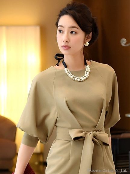 バルーンスリーブワンピース