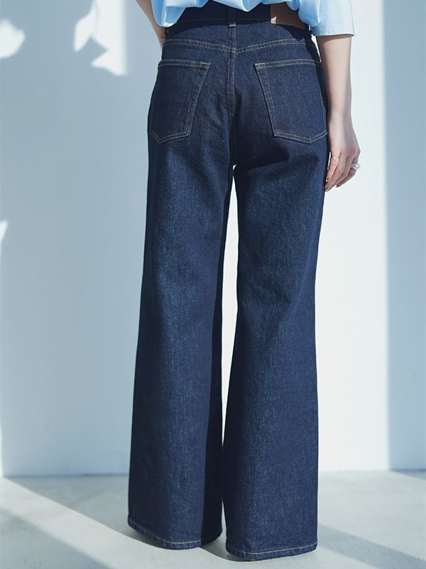 アニュアンス anuans Wide leg denim