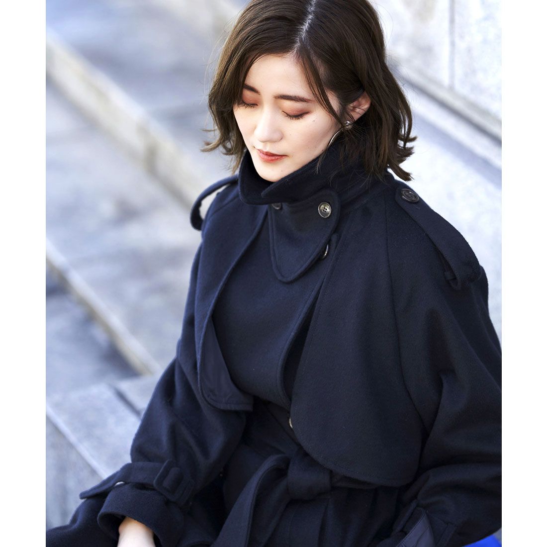 ルイルエブティック RUIRUE BOUTIQUE ロングルーズトレンチコート