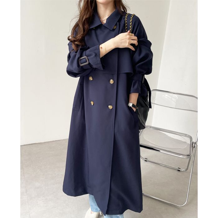 GeeRA Elegant oversized trench coat