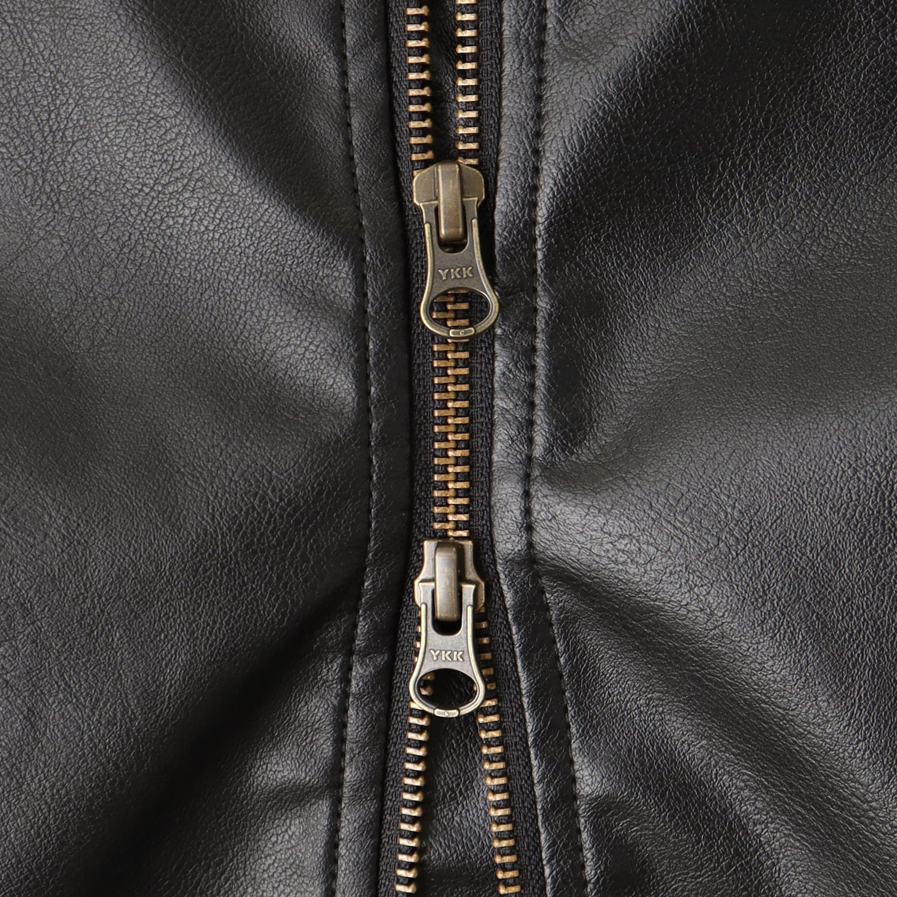 ザ ショップ ティーケー (ウィメン) THE SHOP TK(Women) 袖タックノーカラーフェイクレザーブルゾン （ブラック(019)） ブラック(019)