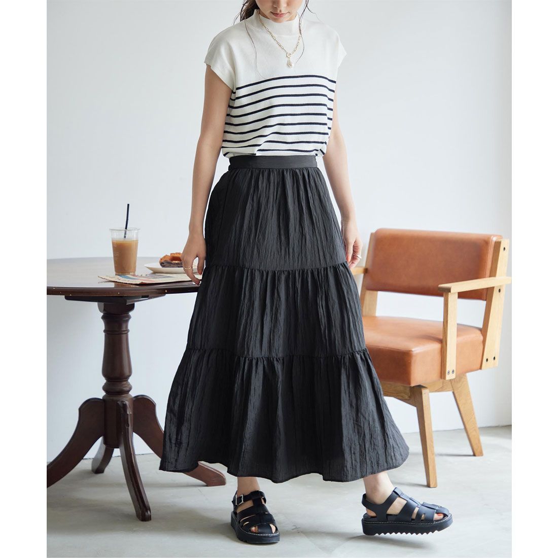 Titivate Washer Tiered Skirt