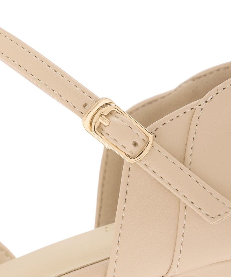 アンアナザーアンジェラス an another angelus フラワーペタルセパレートパンプス(Fi.n.t) （L/BEIGE） L/BEIGE