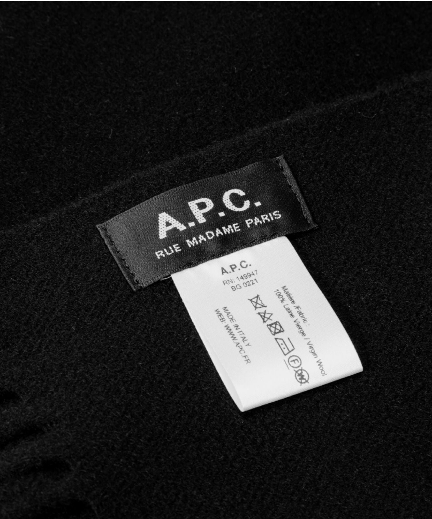 アーペーセー A.P.C. WOAFE M15170 マフラー レディース アパレル ウール ストール echarpe alix brodee 200×75 無地 大判