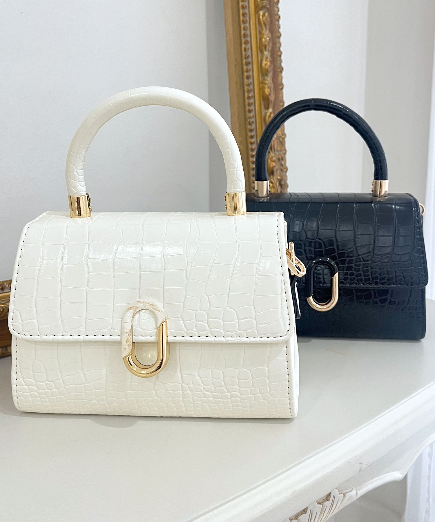 ジュリアブティック JULIA BOUTIQUE クロコ調2wayフラップミニバッグ24104