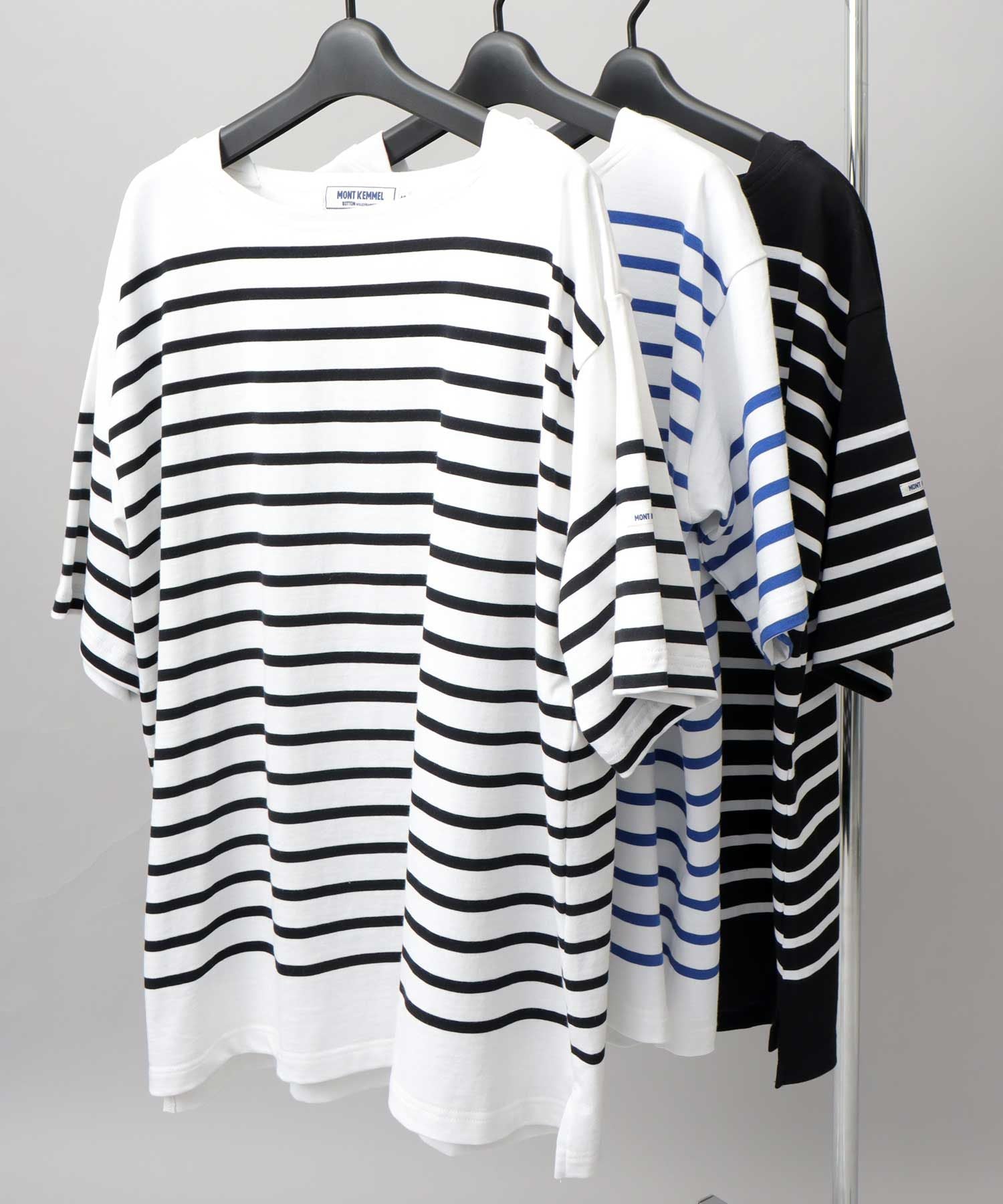 モン ケメル MONT KEMMEL モンケメル バスクシャツ ボーダー オーバーサイズ 半袖tシャツ