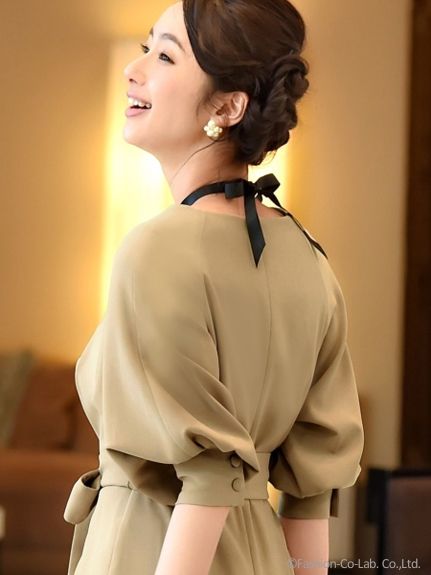 バルーンスリーブワンピース