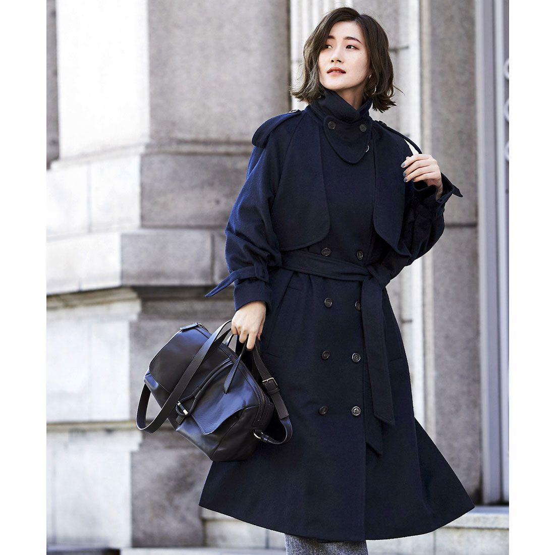 ルイルエブティック RUIRUE BOUTIQUE ロングルーズトレンチコート