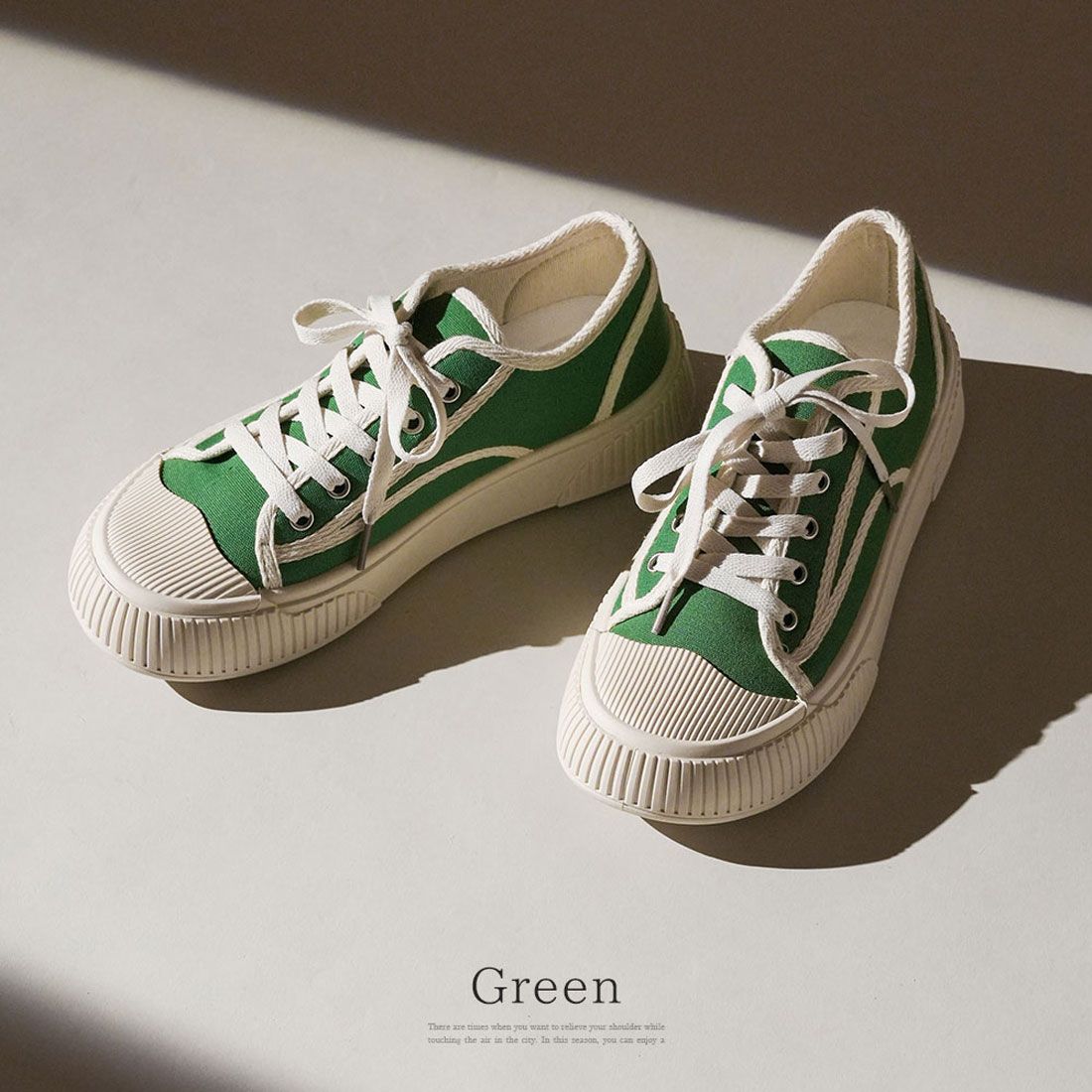 ユメテンボウ 夢展望 厚底キャンバススニーカー